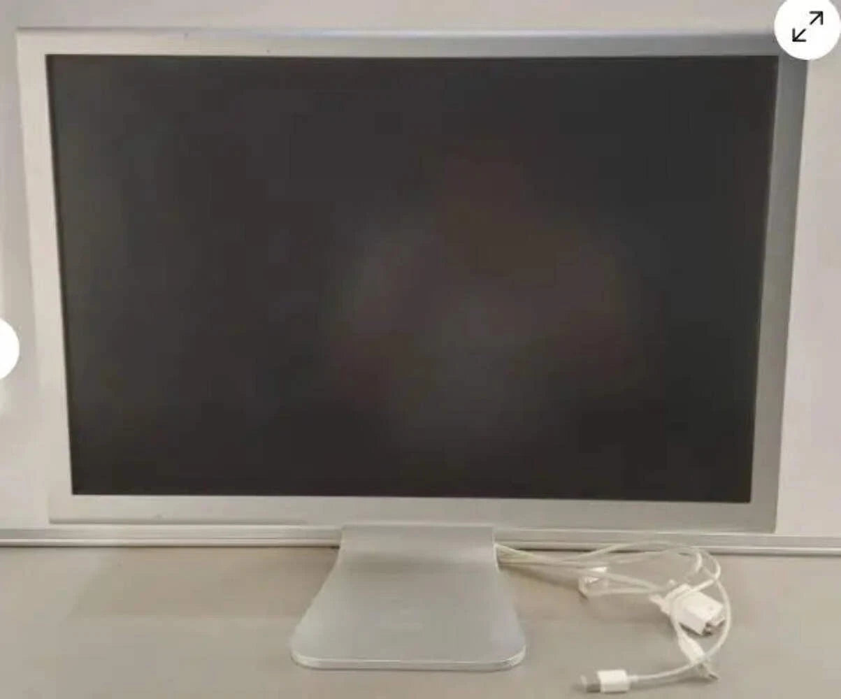 Apple Cinema Display 23" w/ Power Supply included Silver/White